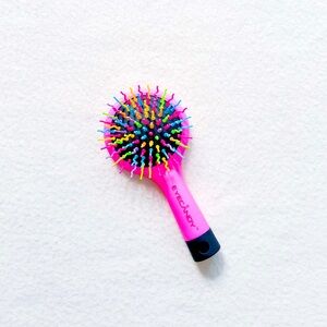 Eyecandy Rainbow Volume S Compact Hair Brush Mirror Volumizing Scalp Stimulation